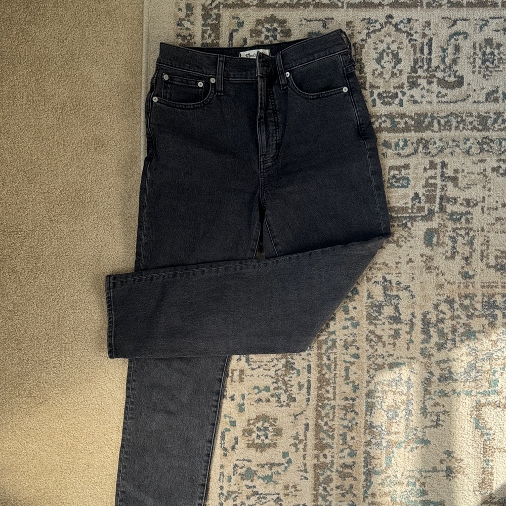 Madewell Black Straight Leg Women's Jeans